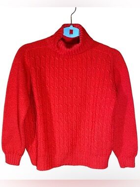 Vintage Pendleton Knockabouts virgin wool red turtleneck sweater small